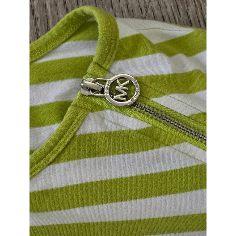 Michael Kors Striped‎ Top Zipper Shoulder Size 1X